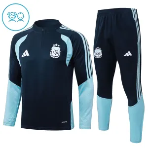 Conjunto de Sudadera 1/4 Zip Argentina 2026/2027 Niño Azul marino