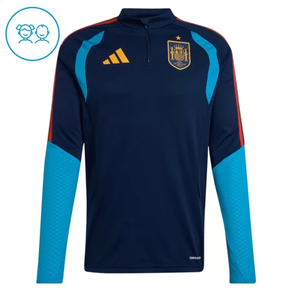 Conjunto de Sudadera 1/4 Zip España 2026/2027 Niño Azul marino