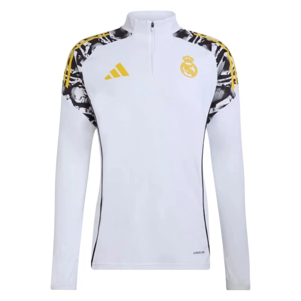 Conjunto de Sudadera 1/4 Zip Real Madrid 2026/2027 Blanco
