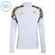 Conjunto de Sudadera 1/4 Zip Real Madrid 2026/2027 Niño Blanco