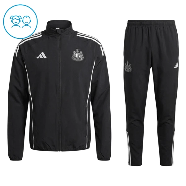 Conjunto Deportivo Newcastle United 2025/2026 Niño Negro