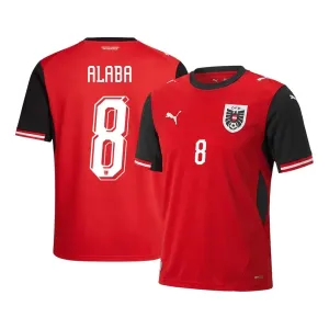Camiseta Austria David Alaba 8 Local Mundial 2026