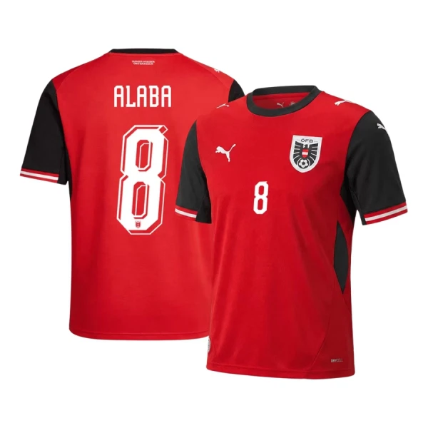 Camiseta Austria David Alaba 8 Local Mundial 2026