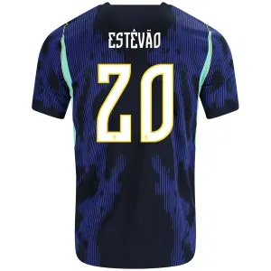Camiseta Brasil Estêvão 20 Visitante Mundial 2026