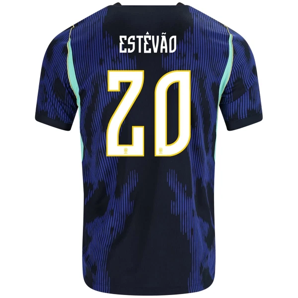 Camiseta Brasil Estêvão 20 Visitante Mundial 2026