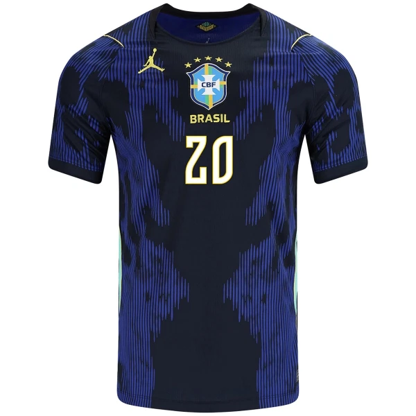 Camiseta Brasil Estêvão 20 Visitante Mundial 2026