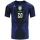 Camiseta Brasil Estêvão 20 Visitante Mundial 2026