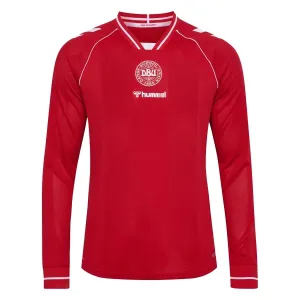 Camiseta Dinamarca Local Mundial 2026 Manga Larga