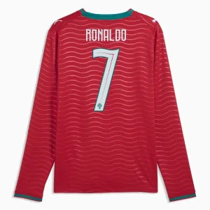 Camiseta Portugal Cristiano Ronaldo 7 Local Mundial 2026 Manga Larga