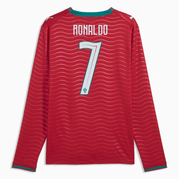 Camiseta Portugal Cristiano Ronaldo 7 Local Mundial 2026 Manga Larga