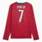 Camiseta Portugal Cristiano Ronaldo 7 Local Mundial 2026 Manga Larga