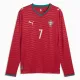 Camiseta Portugal Cristiano Ronaldo 7 Local Mundial 2026 Manga Larga