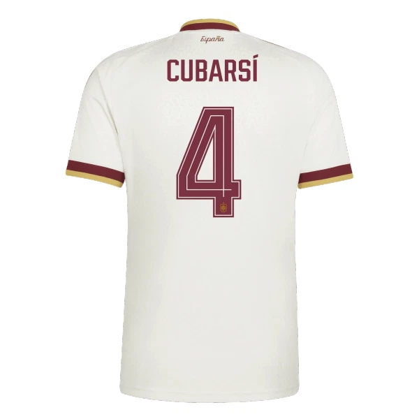 Camiseta España Pau Cubarsí 4 Visitante Mundial 2026 Camiseta España Pau Cubarsí 4 Visitante Mundial 2026
