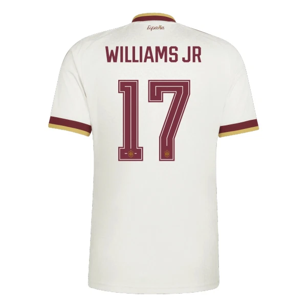 Camiseta España Williams JR 17 Visitante Mundial 2026 Camiseta España Williams JR 17 Visitante Mundial 2026
