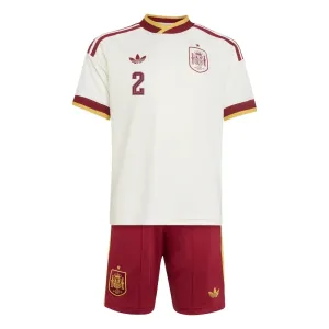 Conjunto España Daniel Carvajal 2 Visitante Mundial 2026 Niño