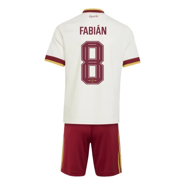 Conjunto España Fabián Ruiz 8 Visitante Mundial 2026 Niño