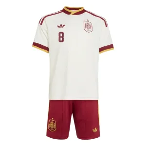 Conjunto España Fabián Ruiz 8 Visitante Mundial 2026 Niño