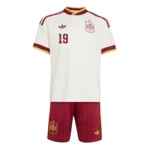 Conjunto España Lamine Yamal 19 Visitante Mundial 2026 Niño