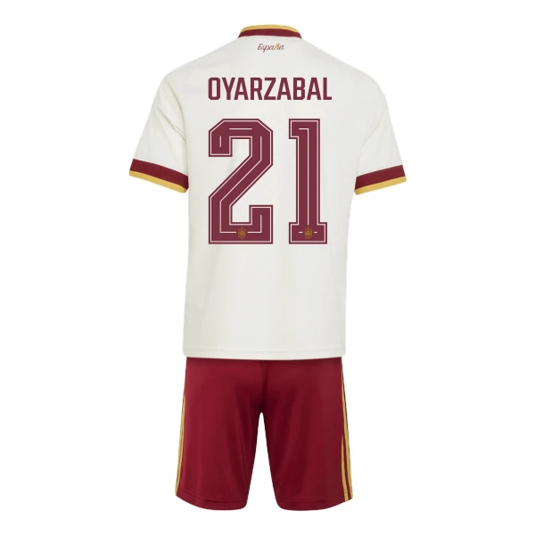 Conjunto España Oyarzabal 21 Visitante Mundial 2026 Niño