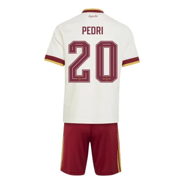 Conjunto España Pedri 20 Visitante Mundial 2026 Niño