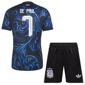 Conjunto Argentina R. de Paul 7 Visitante Mundial 2026 Niño