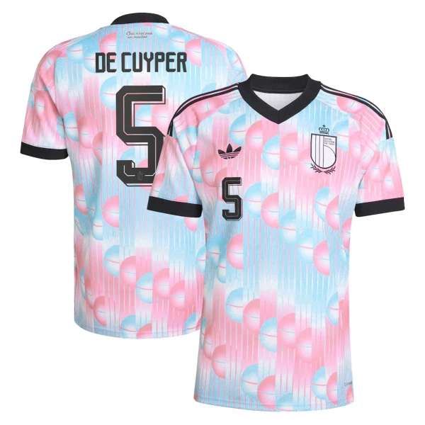 Camiseta Bélgica De Cuyper 5 Visitante Mundial 2026 Camiseta Bélgica De Cuyper 5 Visitante Mundial 2026