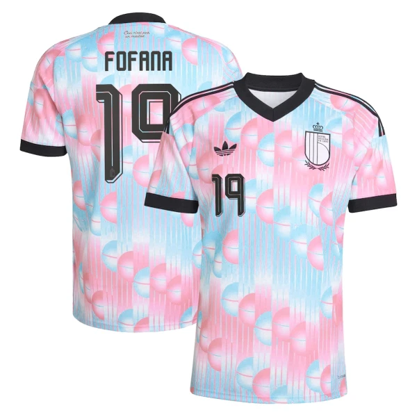 Camiseta Bélgica Fofana 19 Visitante Mundial 2026 Camiseta Bélgica Fofana 19 Visitante Mundial 2026