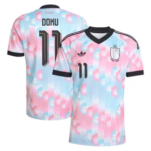 Camiseta Bélgica Jérémy Doku 11 Visitante Mundial 2026