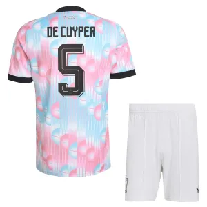 Conjunto Bélgica De Cuyper 5 Visitante Mundial 2026 Niño
