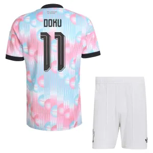 Conjunto Bélgica Jérémy Doku 11 Visitante Mundial 2026 Niño