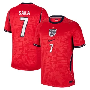 Camiseta Inglaterra Bukayo Saka 7 Visitante Mundial 2026