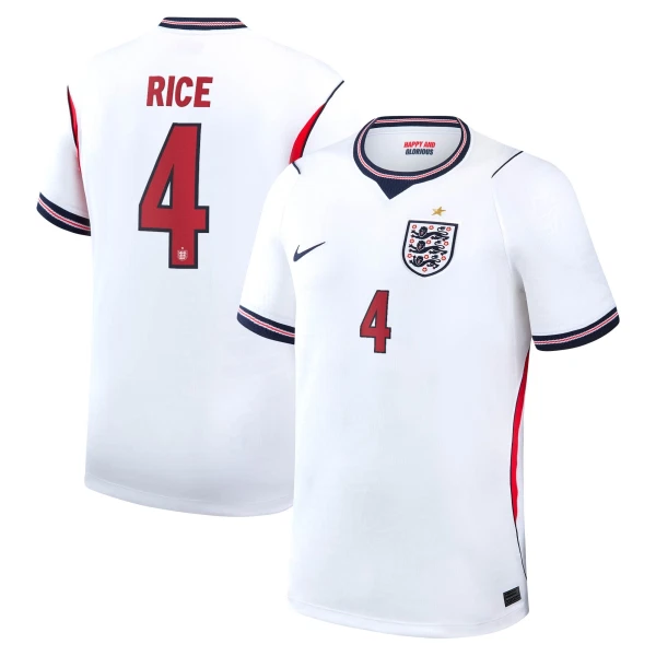Camiseta Inglaterra Declan Rice 4 Local Mundial 2026