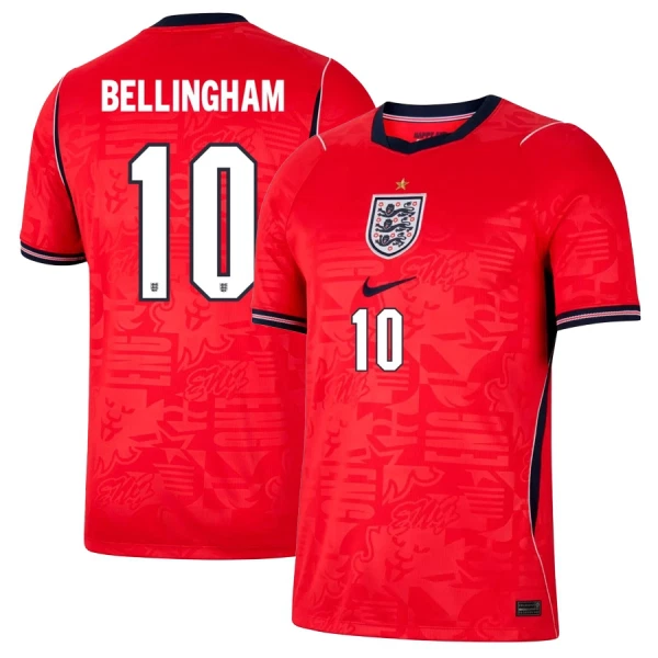 Camiseta Inglaterra Jude Bellingham 10 Visitante Mundial 2026