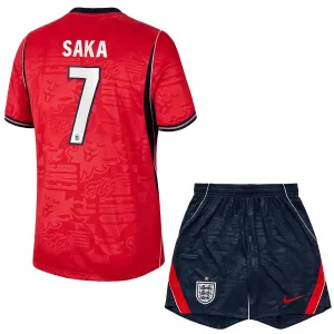 Conjunto Inglaterra Bukayo Saka 7 Visitante Mundial 2026 Niño