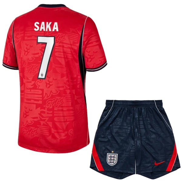 Conjunto Inglaterra Bukayo Saka 7 Visitante Mundial 2026 Niño