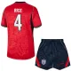 Conjunto Inglaterra Declan Rice 4 Visitante Mundial 2026 Niño