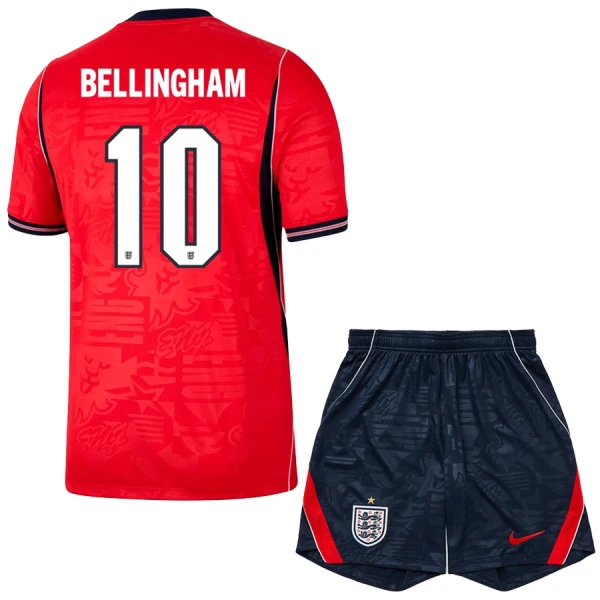 Conjunto Inglaterra Jude Bellingham 10 Visitante Mundial 2026 Niño