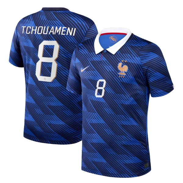 Camiseta Francia Aurélien Tchouaméni 8 Local Mundial 2026 Camiseta Francia Aurélien Tchouaméni 8 Local Mundial 2026