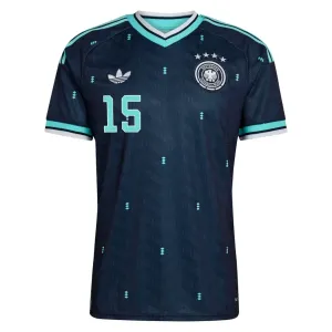 Camiseta Alemania Nico Schlotterbeck 15 Visitante Mundial 2026