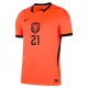 Camiseta Países Bajos Frenkie de Jong 21 Local Mundial 2026