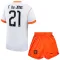 Conjunto Países Bajos Frenkie de Jong 21 Visitante Mundial 2026 Niño