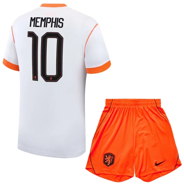 Conjunto Países Bajos Memphis 10 Visitante Mundial 2026 Niño