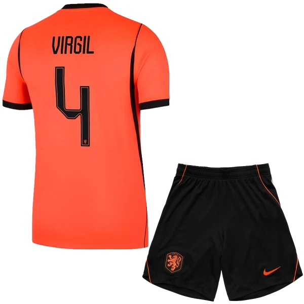 Conjunto Países Bajos Virgil van Dijk 4 Local Mundial 2026 Niño
