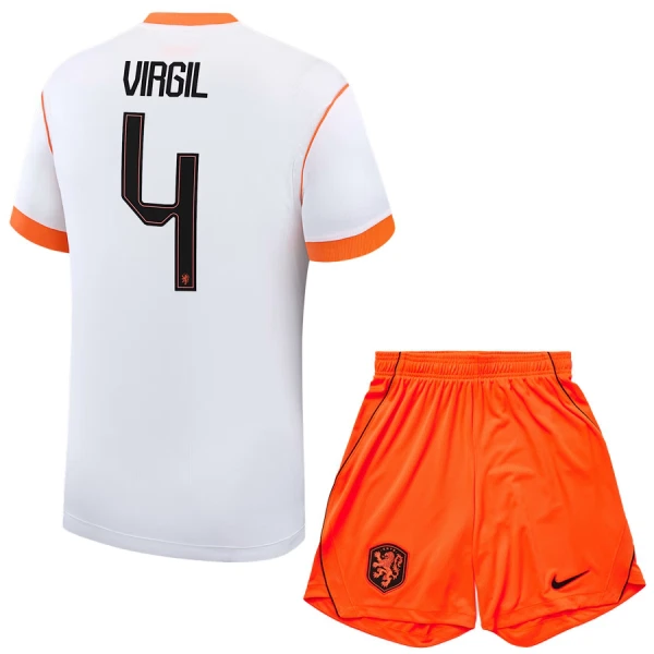 Conjunto Países Bajos Virgil van Dijk 4 Visitante Mundial 2026 Niño Conjunto Países Bajos Virgil van Dijk 4 Visitante Mundial 2026 Niño
