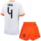 Conjunto Países Bajos Virgil van Dijk 4 Visitante Mundial 2026 Niño