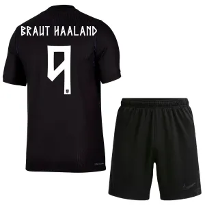 Conjunto Noruega Erling Haaland 9 Visitante Mundial 2026 Niño