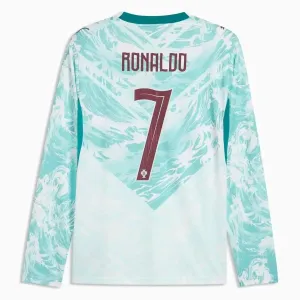 Camiseta Portugal Cristiano Ronaldo 7 Visitante Mundial 2026 Manga Larga