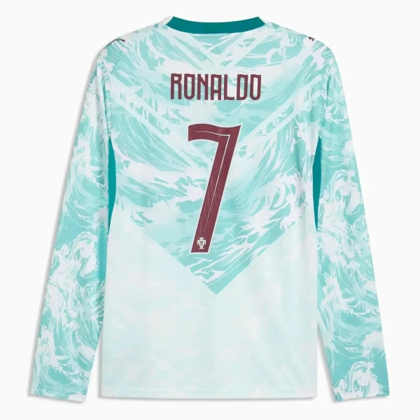 Camiseta Portugal Cristiano Ronaldo 7 Visitante Mundial 2026 Manga Larga Camiseta Portugal Cristiano Ronaldo 7 Visitante Mundial 2026 Manga Larga