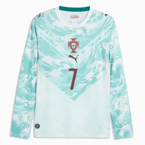 Camiseta Portugal Cristiano Ronaldo 7 Visitante Mundial 2026 Manga Larga