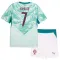 Conjunto Portugal Cristiano Ronaldo 7 Visitante Mundial 2026 Niño
